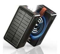 Feidyns 90000mAh Power Bank 35W Fast Charging with Solar Charger - High Capacity Wireless Charger Power Bank for Camping, Travel, Emergencies, Tech Devices | 7-Port PD/USB-C, LED Flashlight