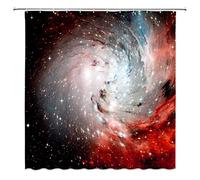 Feierman Galaxy Shower Curtain Star Wars Decor Shining Starry Sky Bathroom Curtain Waterproof Mildew Resistant Bath Curtain for Bathroom Accessories with Hooks 70x70Inches