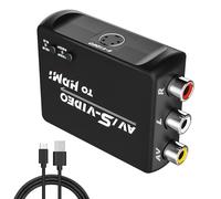 FeiEVER S-Video to HDMI Converter, RCA to HDMI Converter, Support Resolution 720P/480 Switching Screen 4:3/16:9 Switching