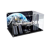 FEIFANBOYANG Clear Acrylic Display Case for Lego 21321 International Space Station，Dustproof Display Case, Compatible with Lego 21321 Dustproof Display Case 21.6*13.7*11.0 inches (Display Case Only)