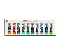 FEIFANBOYANG Display Wallboard for Lego 77242/77243 Race Car Model, Wall-Mounted Photo Frame，Compatible with 77242/77243 (Display Board only, No Mode (Style A-LED)