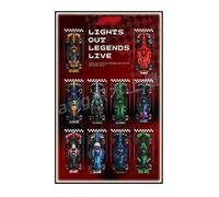 FEIFANBOYANG Display Wallboard for Lego 77242/77243 Race Car Model, Wall-Mounted Photo Frame，Compatible with 77242/77243 (Display Board only, No Mode (Style B-LED)
