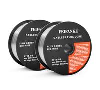 FEIFANKE Flux Core Wire E71T-GS - 1.0mm/.040 2 Spool MIG Welding Wire for Mild Steel Gasless Welding Wire Without Gas Self Shielded