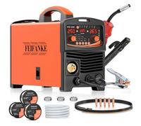 FEIFANKE MIG Welders 240V 250A 6 in 1 Without Gas MIG/Gas MIG/MMA/Lift TIG/Spot Welding/Single Pulse MIG Welding Machine IGBT Inverter Gasless MIG Welders with Fast Wire Feed Gas Test