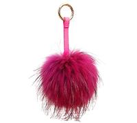 feifanshop Large Puffy Ball Keychain Pom Pom Keyring Car Bag Charm Phone Decoration