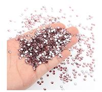 Feifei’S Bow 1440 Pieces Flat Back Gems Round Crystal Rhinestones SS16 4.0mm Diamante Rhinestones Crafts Nail Face Art Clothes Shoes Bags DIY (Light Purple)