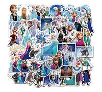 Feifei’S Bow 50pcs Princess Superheros Elsa Toy Story Kids Stickers Luggage Laptop Skateboard Waterproof Party Bag Fillers Waterbottle Decal Graffiti Patches (Elsa(Random))