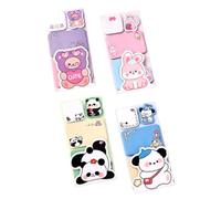 Feifei’S Bow Sticky Notes Tabs, Self-Sticky Note Pads Multi Colors, School Supplies Office Products, Index Page Markers (Panda)