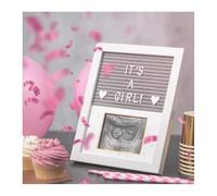 FEIFEI'S BOW Baby Scan Photo Frames, Baby Sonogram Picture Frame DIY letters, Pregnancy Announcement Gifts, Ultrasound Picture Pregnant Mom Wooden Photo Mum To Be Gifts (Set02)