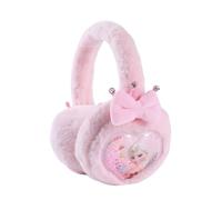 FEIFEI'S BOW Kids Boy Girl Earmuffs Winter Fleece Thermal Outdoor Warm Plush Ear Warmer (Pink)