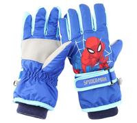 FEIFEI'S BOW Kids Boy Girl Spider Elsa Waterproof Winter Snow Ski Snowboard Fleece Thermal Warm Outdoor Gloves (Spider)