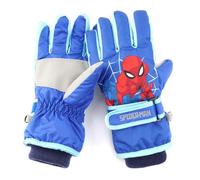 FEIFEI'S BOW Kids Boy Girl Spider frozn Waterproof Winter Snow Ski Snowboard Fleece Thermal Warm Outdoor Gloves (Spider)