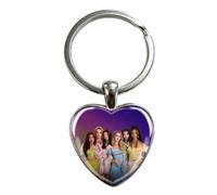 FEIFEI'S BOW min Katseye Keychain, Cartoon Hunters Figure Key Pendants Silicone for Bag backpack Keyring Decoration Pendants Adults Party Favors Birthday Party Supplies (Katseye Heart)