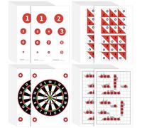 Feifeiya 100 Pack Paper Targets for Shooting Gun and Rifle Game Battle Highly Visible Instant Splattering Targets for Shooting Range or Outdoor Practice