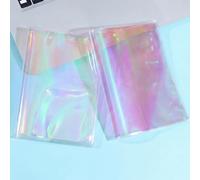 Feifeiya 2 Pcs A6 Jelly Cover for Week Planner Transparent Handmade Holographic Jelly Planner Cover for Journal and Notebooks