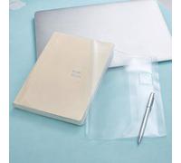 Feifeiya 2 Pcs Transparent A5 Jelly Cover for Week Planner Transparent Planner Clear Cover for Journal and Notebooks