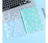 Feifeiya 2 Pcs Transparent and Daisy A5 Jelly Cover for Week Planner Transparent Planner Clear Daisy Cover for Journal and Notebooks