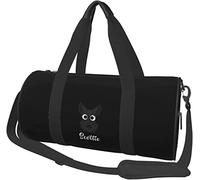 Feig Scottie Dog Scottish Terrier Travel Luggage Duffel Bag Sports Rolling Foldable Duffel Bag, Black