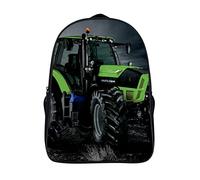 FEIGENBAOMU Adult children's backpack Art Tractor Travel work backpack Backpack school bag boys personality sports bag （40x28x16cm） 3D Cool backpack, Style-19
