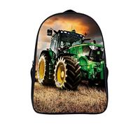 FEIGENBAOMU Adult children's backpack Art Tractor Travel work backpack Casual backpack teen men and women schoolbag (40x28x16cm) 3D Cool backpack