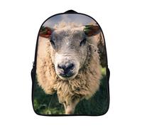 FEIGENBAOMU Unisex school bag Sheep Teen fashion backpack Casual backpack boy girl teen school bag （40x28x16cm） 3D Cool backpack