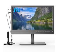 Feihe 14 inch Small Flat Screen Kitchen TV with ATSC Tuner/USB/HDMI/AV/VGA, Built-in TV Stand and Remote Control for Bedroom,RV,Camping,Outdoor or Office(No Smart TV)