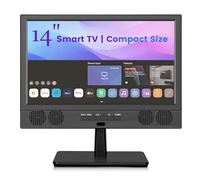 Feihe - 14" Small Smart TV LED HD Flat Screen TV with ATSC/HDMI/USB/AV Tuner for Kitchen, RV, Camper, Bedroom or On-the-Go Entertainment