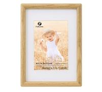 Feihorrm A5 Frame, Oak Picture Frame, Wooden Photo Frame