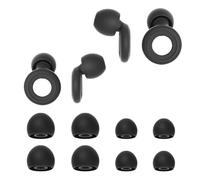 FEIHS 2 Pairs Silicone Ear Plugs for Sleep,for Noisy Environment | Silicone, black, 3 sizes, breathable and comfortable, reusable, fits snugly around the ear