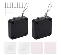 FEIHS 2 Pcs Punch-Free Door Closer, for Cupboard Doors, Fly Screens