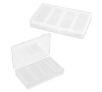 FEIHS 2 sets Diamond Embroidery Box,Bead Storage Box,Clear Diamond Painting Storage Boxes,Suitable for jewellery, rhinestones, gemstones, necklaces, beads, nail art accessories, rings