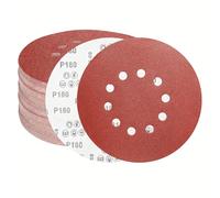 FEIHU 15 PCS 225mm Sanding Disc 10 Holes 180 Grit for Drywall Sander | Sandpaper Hook and Loop Discs 9 inch Sanding Pads for Long Neck