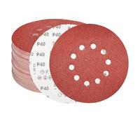 FEIHU 15 PCS 225mm Sanding Disc 10 Holes 40 Grit for Drywall Sander | Sandpaper Hook and Loop Discs 9 inch Sanding Pads for Long Neck