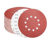 FEIHU 225mm Sanding Disc 60 Grit 10 Holes. Hook and Loop Discs, 9 inch Sanding Pads for Drywall Sander Long Neck Sander （15 PCS）