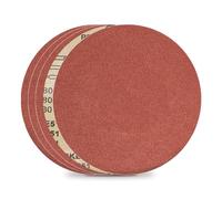 FEIHU 30 Pcs Self-Adhesive 200 mm Sanding Discs Alumina,Self Stick Grit 5 Each ofP60, P80, P120, P180, P240 and P320 8 inch Sanding Discs Pads for Sanding Wood, Paint,Plastic, Plaster and Metal