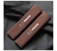 FEIHUAJIANIAN 2 PCS Car Seat Belt Cover for Mazda 3 BP 2019-2023 2024, Car Safety Belt Strap Shoulder Pad Protect Your Neck and Shoulder Auto Interior Accessories