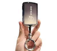FEIHUAJIANIAN Car Keyring for Volvo V60 I Cross Country 2015-2018, Car Keychain Replacement Key Fob Accessories Key Ring for Men Women Family Present,A