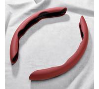 FEIHUAJIANIAN Car Steering Wheel Cover for Citroen Oli Concept 2022, Anti-slip Sweat-proof and Breathable Steering Wheel set Durable All-Season Protection,Red