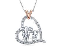 Feijiesi Raccoon/Wolf/Axolotl/Elephant/Sea Turtle/Koala/Bunny/Owl Necklace 925 Sterling Silver Animal Pendant Necklace Cute Animal Jewelry for Women Girls, Sterling Silver, No Gemstone