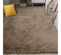 FEIJUAND Area Rugs for Bedroom 190 x 230 cm Soft Touch Soft Rug Fluffy Modern Machine Washable for Girls Bedroom, Living Room, Camel