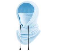 FEIKELUN Balaclava Winter Snood Thermal Unisex Neck Warmer Fleece Snoods for Men Women Sherpa Hood Ski Mask Windproof Face Cover Hat Neck Gaiter Balaclavas for Motorcycle Fishing Outdoor Sports
