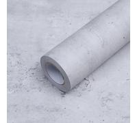 FEILAYS Gray Concrete Wallpaper Peel and Stick Contact Paper Self Adhesive Waterproof Concrete Decorative Vinyl Film for Studios,Offices,Shops,Bars,Gyms,Restaurants Sticker 40CM×3M
