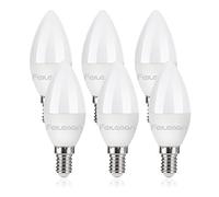 FEILEMAN E14 LED Candle Light Bulb, Warm White, 8W Ultra Bright (Replaces 70W), 3000K, 880LM, Non-Dimmable, 6 Pack