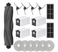 Feilifan 18 PCS Accessories for Dreame X40 Ultra Robot Vacuum, Replacement Parts Main Brush, Side Brush, Filter, Mop Pad, Dust Bag