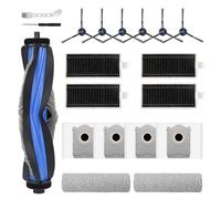 Feilifan 18-Piece Accessory Set for Ecovacs Deebot X8 OMNI / X8 Pro OMNI Robot Vacuum Cleaner, Replacement Parts Main Brush, Side Brush, Filter, Dust Bag, Mop Cleaning Roller