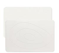 Feilifan Stone Bath Mat - Diatomaceous Earth Mat, Fast-Drying Diatomite Shower Mat, Water Super Absorbent Stone Mats for Bathroom Kitchen, Easy to Clean (60 X 38 cm, Oval White)