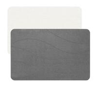 Feilifan Stone Bath Mat - Diatomaceous Earth Mat, Fast-Drying Diatomite Shower Mat, Water Super Absorbent Stone Mats for Bathroom Kitchen, Easy to Clean (Ripple Grey, 60 X 38 cm)