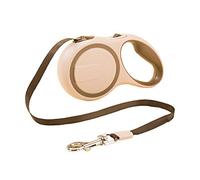 feiling Retractable Dog Lead Extendable Pet Lead Training Lead 3M 5M for Small Medium Dogs Cats Walking Lead (khaki, 5 Meter)