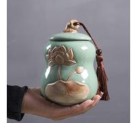 FEILIV Ceramic Funeral Pet Urn For Memorials Holds Up To 30 Cubic Inches Of Ashes Pet Cremation Urn Animal Urn