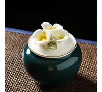 FEILIV Miniature Memorial Funeral Urn Small Cremation Urns For Human Ashes Ceramic Adult Dog Cat Ash Holders Animal Urn(2)